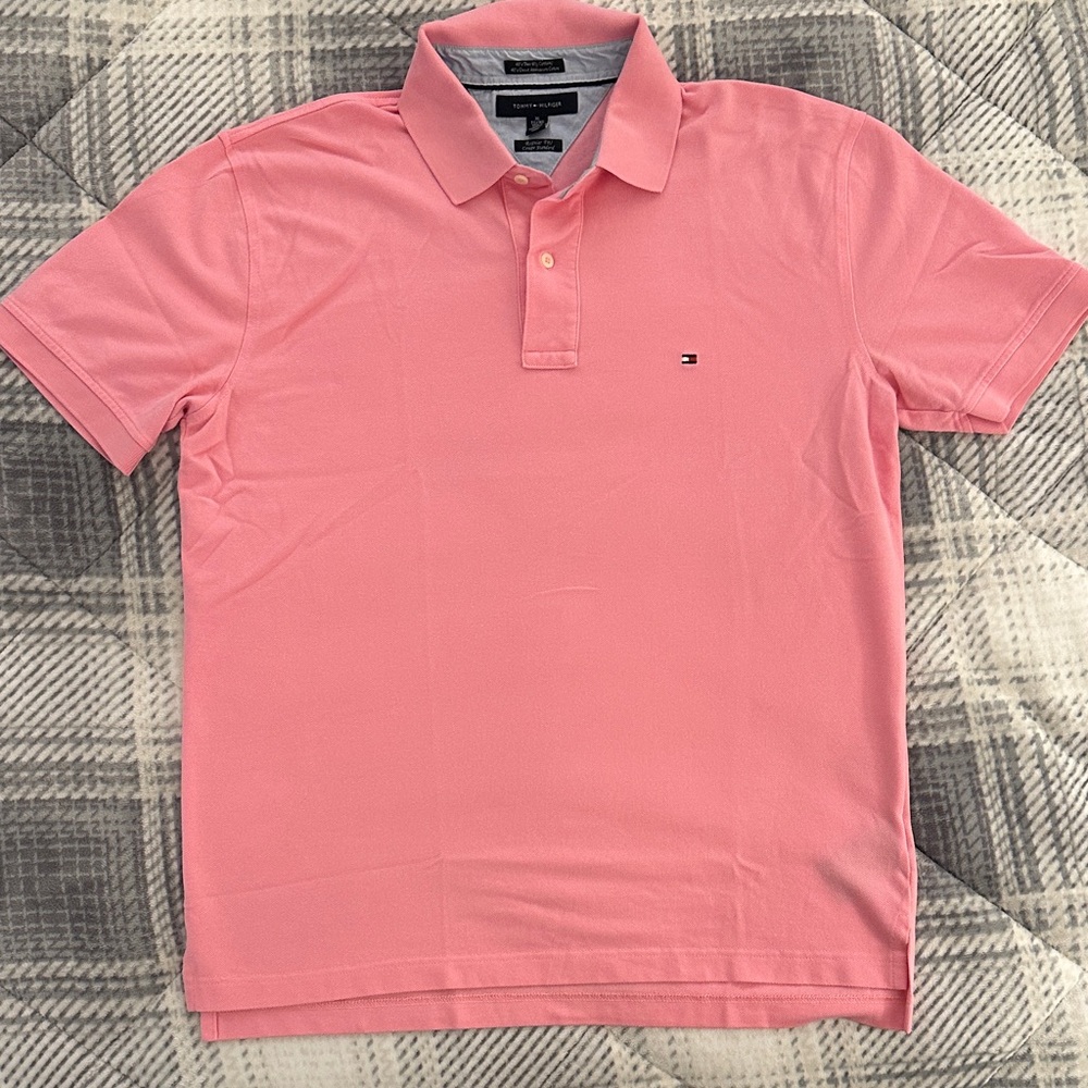 Tommy Hilfiger Men's Polo Shirt in Pink